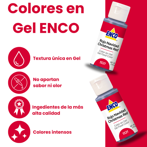 Enco Color ROJO NAVIDAD en gel 40gr