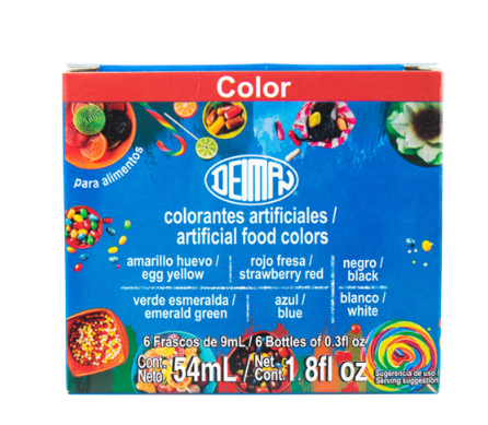 Cajilla Multicolor Deiman 370 L – 6 colores líquidos