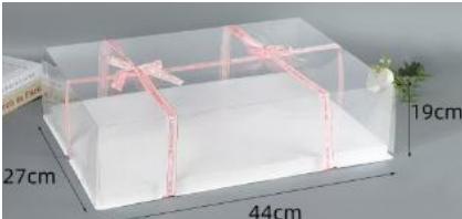 Caja para pastel de plancha pieza