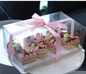 Caja para pastel de plancha pieza