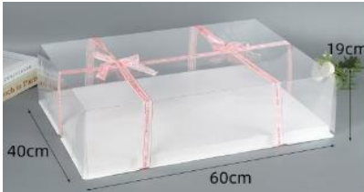 Caja para pastel de plancha pieza
