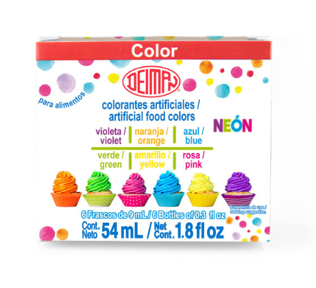 Cajilla multicolor Deiman neón