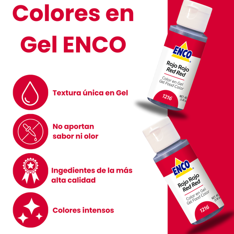 Enco Color ROJO ROJO en gel 40gr