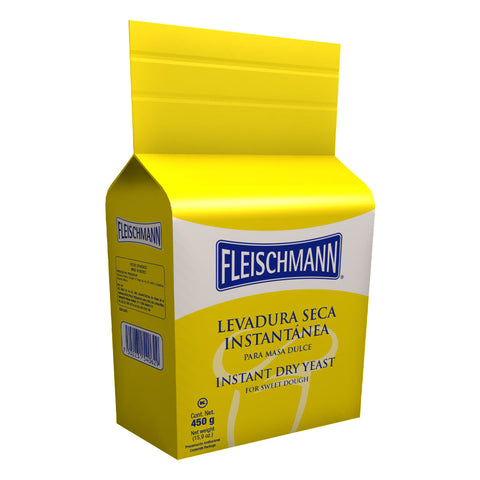 Levadura Fleischmann seca instantánea para masas dulces 450gr