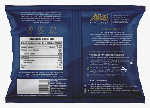 Alpezzi Evolution cobertura a base de cacao blanco 250 gr