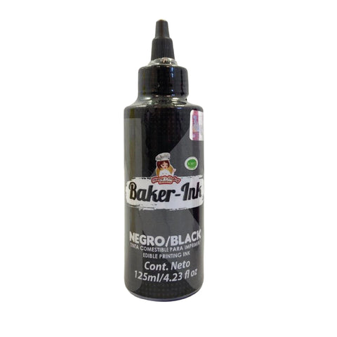 Baker-Ink Negro (Tintas Comestibles para Impresora) Tintas De 125ml Ma Baker And Chef