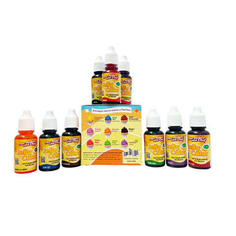 KIT DE JELLY COLOR (9 DE 20 ML) Ma Baker And Chef