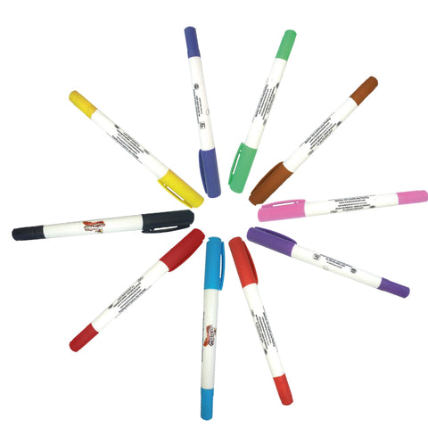 Kit de Plumón Doble Punta (10 Colores) Ma Baker And Chef