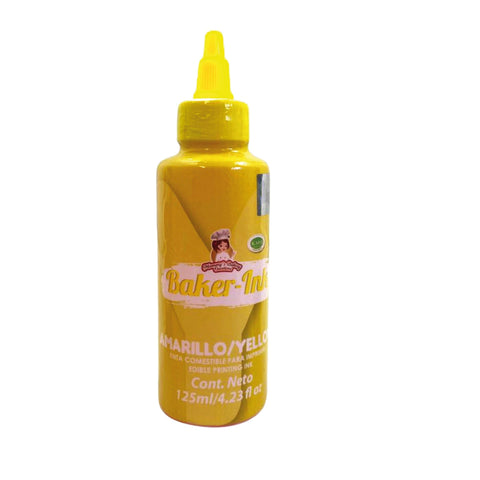 Baker-Ink Amarillo (Tintas Comestibles para Impresora) Tintas De 125ml Ma Baker And Chef